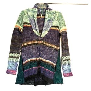 Free People Kryptonite Patchwork Cardigan